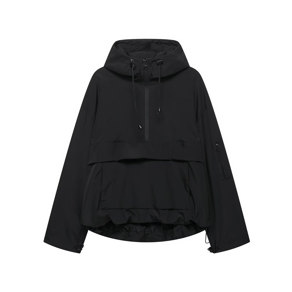 Anorak Impermeable Cortavientos Mujer con Capucha