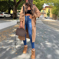 Covadonga | Parka Larga Oversize con Capucha Mujer Detalle Letras