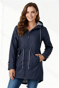 Chubasquero Impermeable Mujer con Capucha