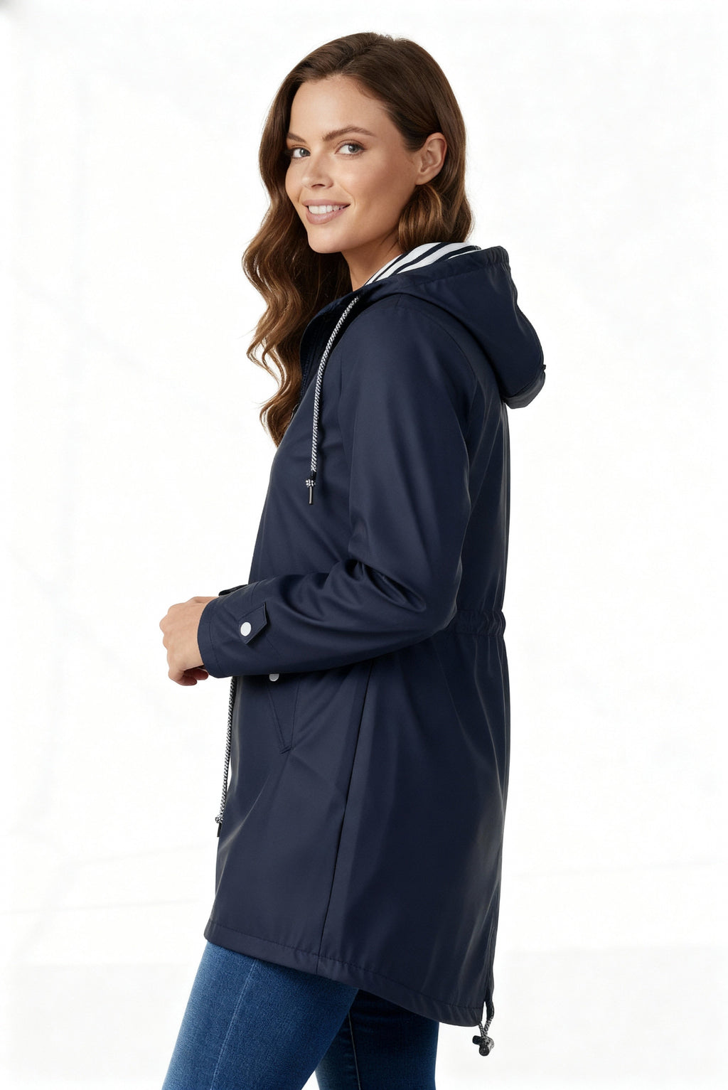 Chubasquero Impermeable Mujer con Capucha