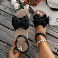 Chanclas Playa con Lazo Mujer Suela Acolchada