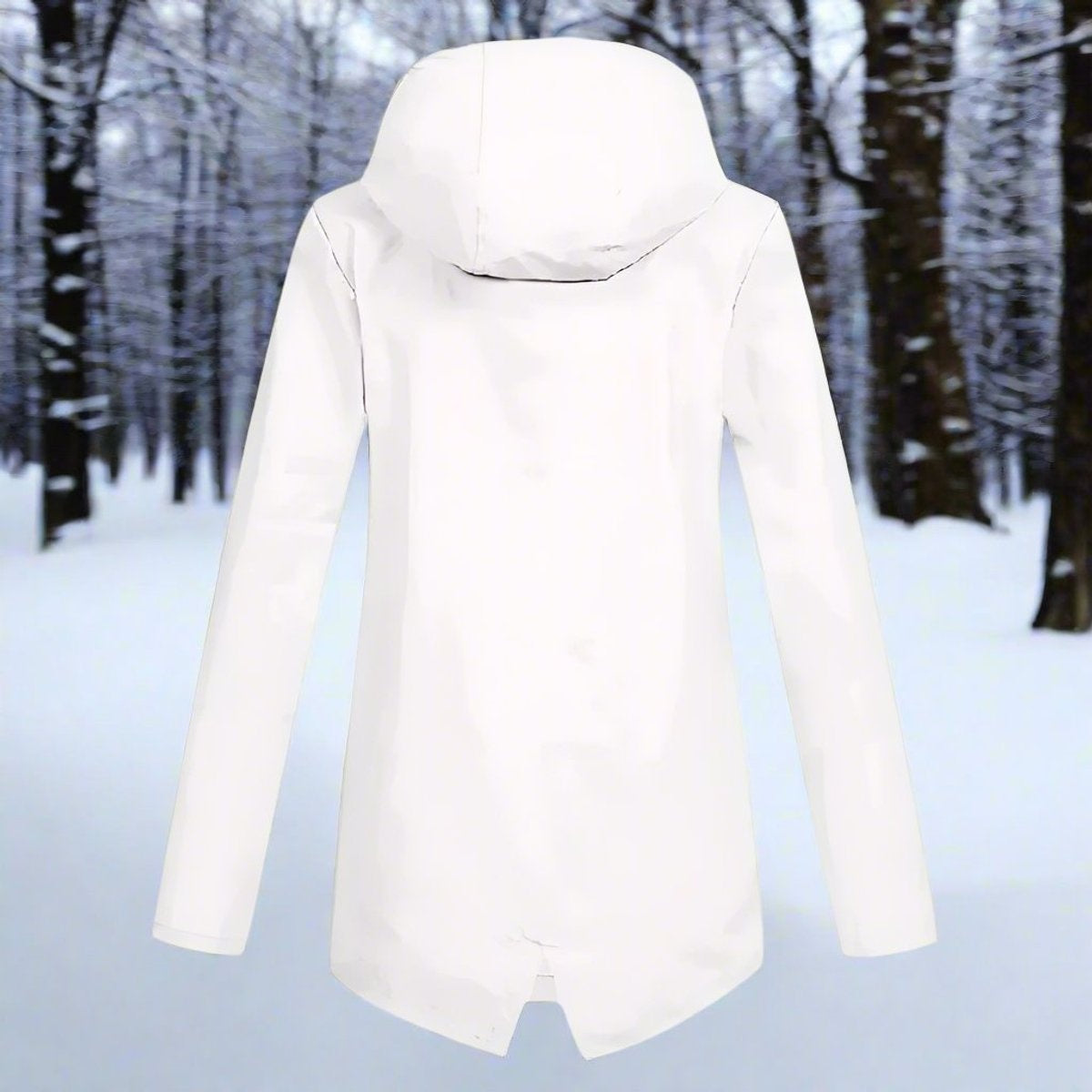 Parka Impermeable Mujer con Capucha Chaqueta Impermeable
