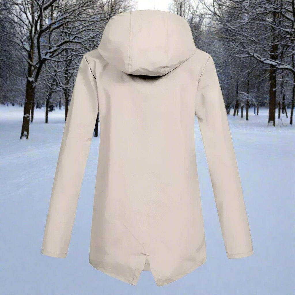 Parka Impermeable Mujer con Capucha Chaqueta Impermeable