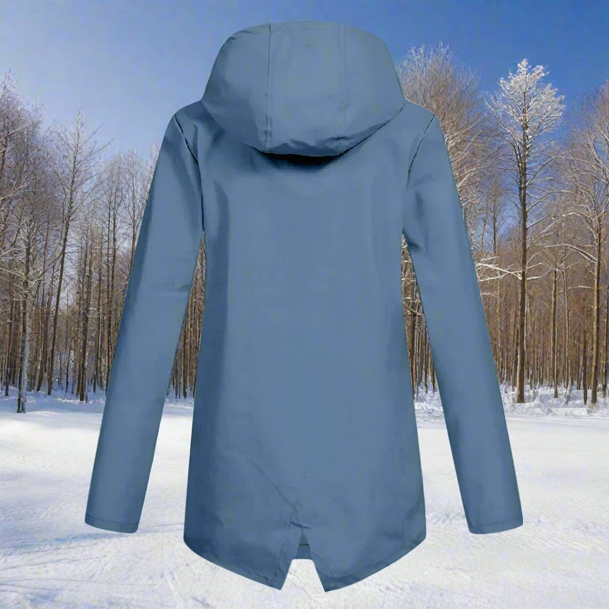 Parka Impermeable Mujer con Capucha Chaqueta Impermeable