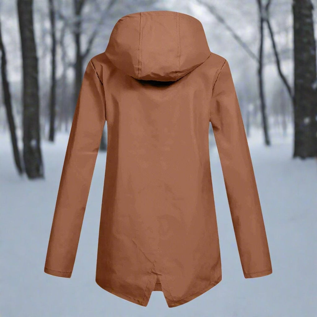 Parka Impermeable Mujer con Capucha Chaqueta Impermeable