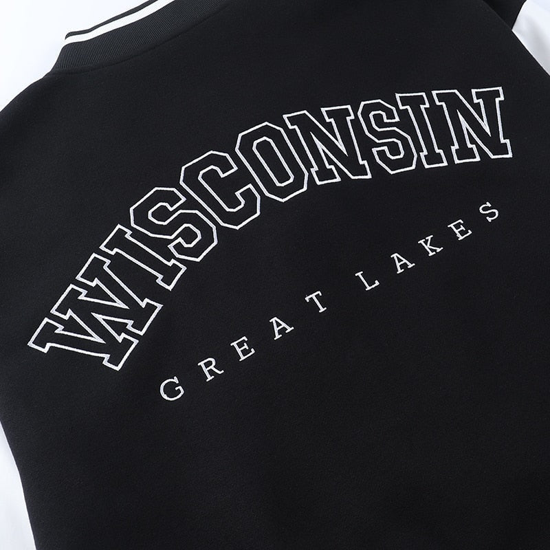 Varsity Jacket Mujer Oversized Bordado