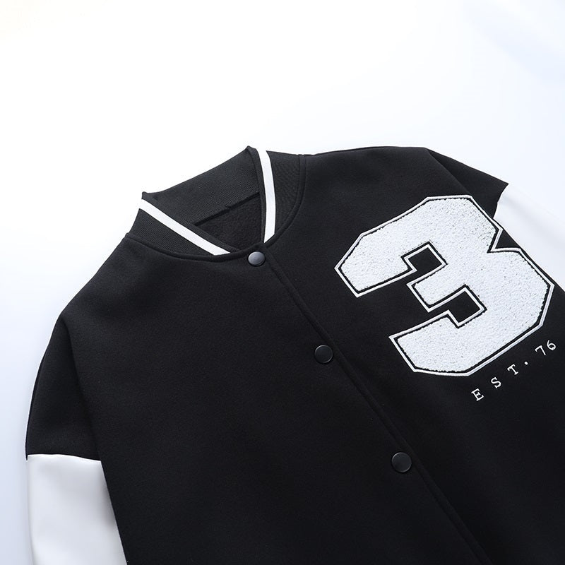 Varsity Jacket Mujer Oversized Bordado
