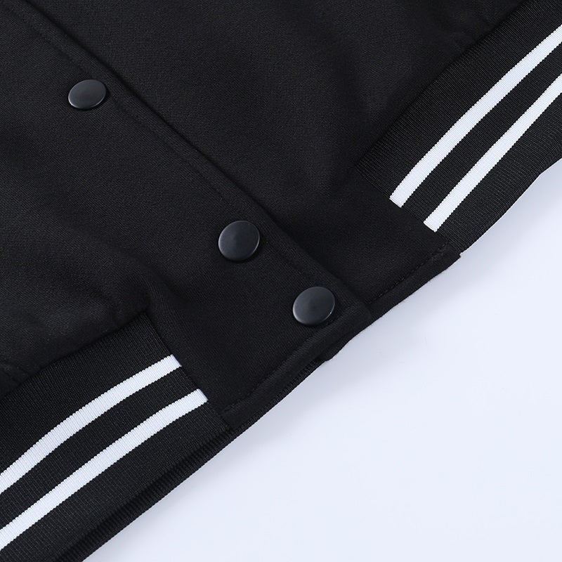 Varsity Jacket Mujer Oversized Bordado