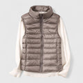 Chaleco Acolchado Ligero Mujer Cuello Alto Canalé