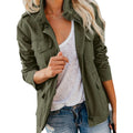 Rocío | Chaqueta Militar Mujer Utilitaria Múltiples Bolsillos